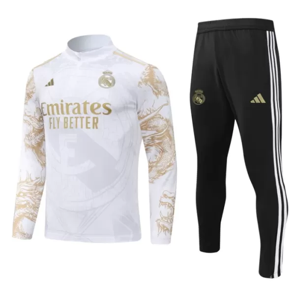 Real Madrid Trainingssweaterset Heren 2024/25 Kwartrits Witte