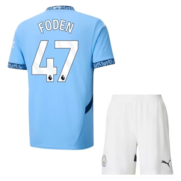 Manchester City Foden 47 Tenue Kind Thuis 2024/25