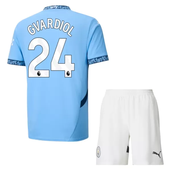 Manchester City Gvardiol 24 Tenue Kind Thuis 2024/25