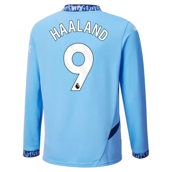 Manchester City Haaland 9 Shirt Heren Thuis 2024/25 Lange Mouw