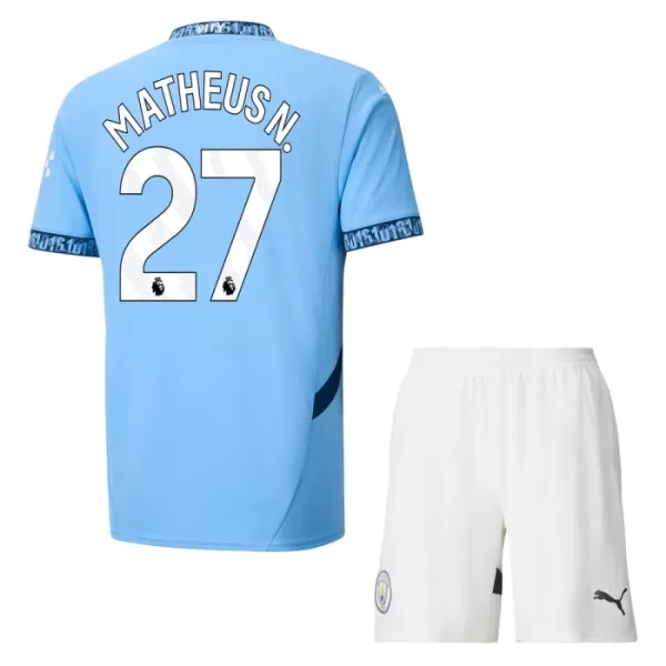 Manchester City Matheus Nunes 27 Tenue Kind Thuis 2024/25