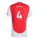 Arsenal Ben White 4 Shirt Heren Thuis 2024/25