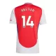 Arsenal Nketiah 14 Shirt Heren Thuis 2024/25