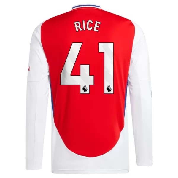 Arsenal Rice 41 Shirt Heren Thuis 2024/25 Lange Mouw