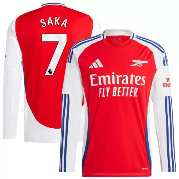 Arsenal Saka 7 Shirt Heren Thuis 2024/25 Lange Mouw