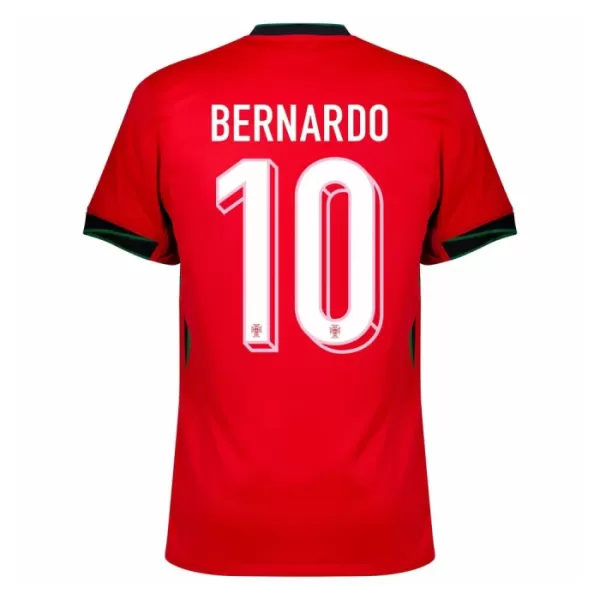 Portugal Bernardo 10 Shirt Heren Thuis EK 2024