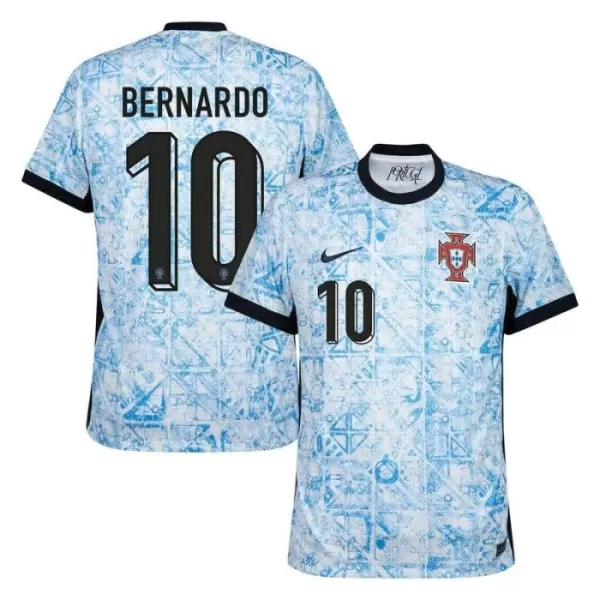 Portugal Bernardo 10 Shirt Heren Uit EK 2024