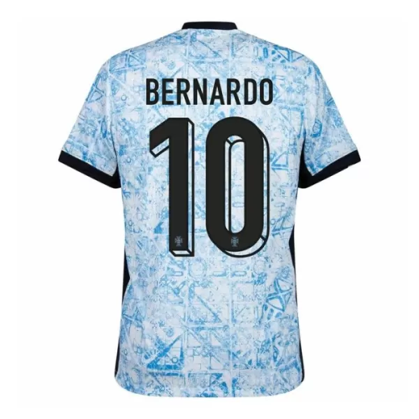 Portugal Bernardo 10 Shirt Heren Uit EK 2024