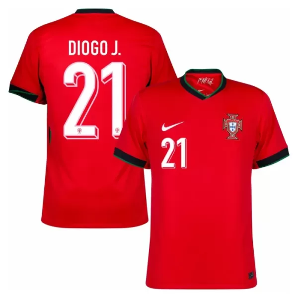 Portugal Diogo J. 21 Shirt Heren Thuis EK 2024