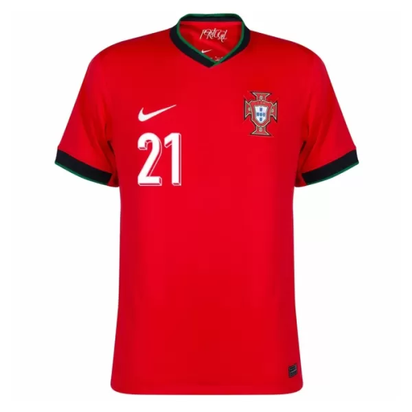 Portugal Diogo J. 21 Shirt Heren Thuis EK 2024