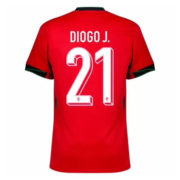 Portugal Diogo J. 21 Shirt Heren Thuis EK 2024