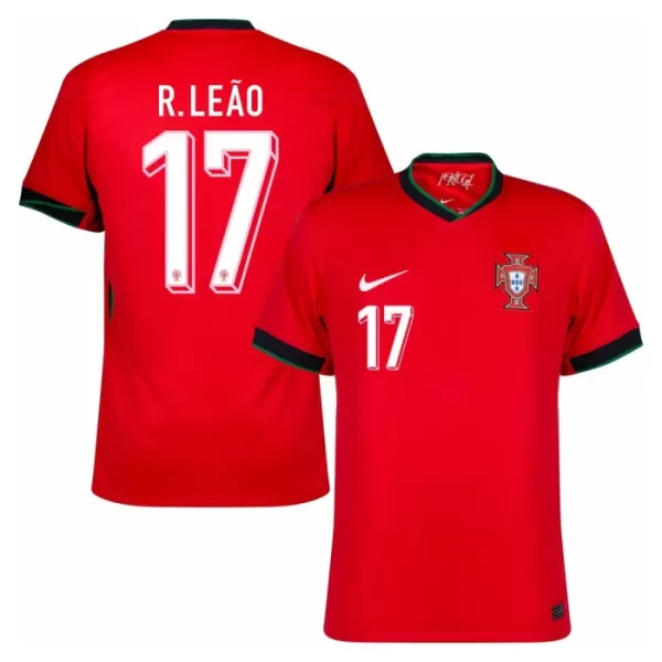 Portugal R. Leao 17 Shirt Heren Thuis EK 2024