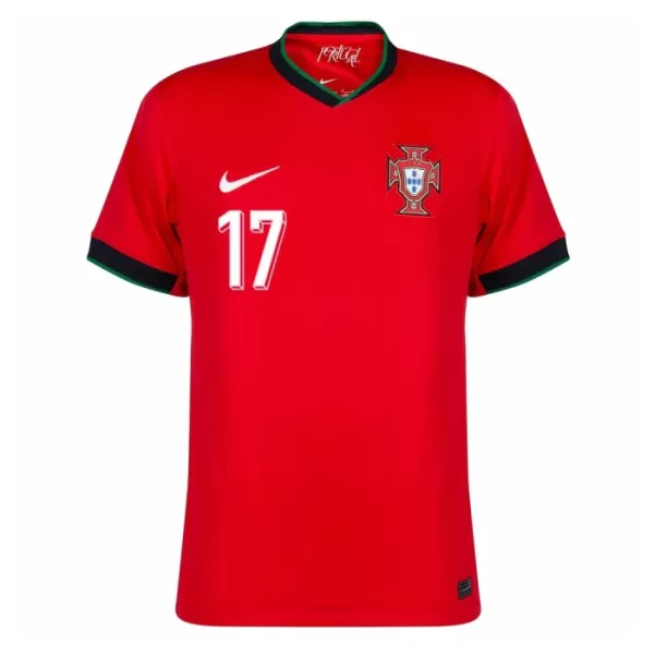 Portugal R. Leao 17 Shirt Heren Thuis EK 2024