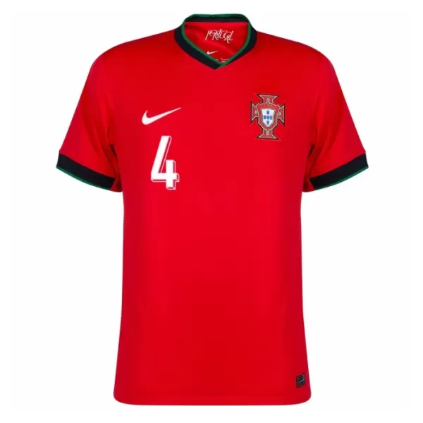 Portugal Rúben Dias 4 Shirt Heren Thuis EK 2024