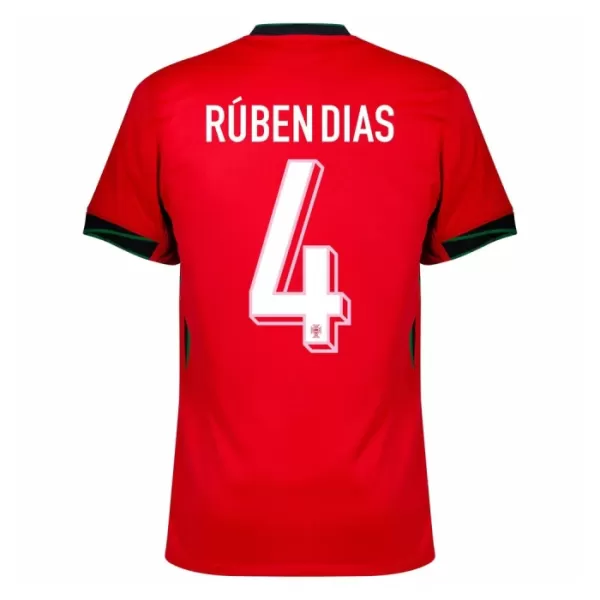 Portugal Rúben Dias 4 Shirt Heren Thuis EK 2024