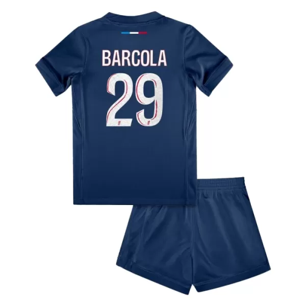 Paris Saint-Germain Bradley Barcola 29 Tenue Kind Thuis 2024/25