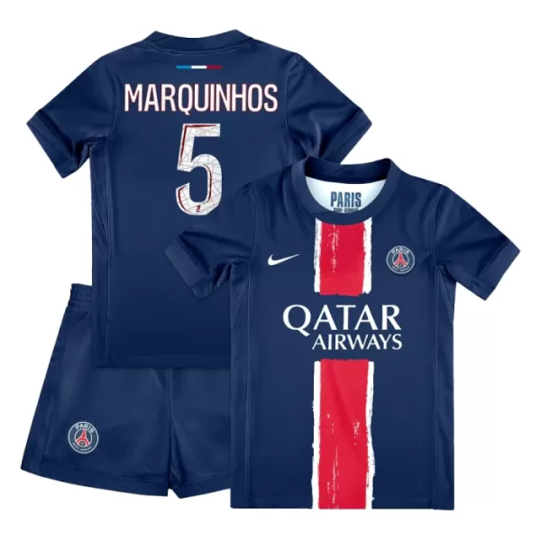 Paris Saint-Germain Marquinhos 5 Tenue Kind Thuis 2024/25