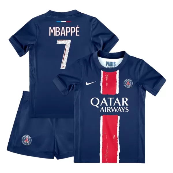 Paris Saint-Germain Mbappé 7 Tenue Kind Thuis 2024/25