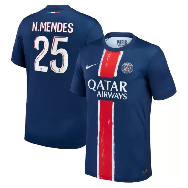 Paris Saint-Germain Nuno Mendes 25 Shirt Heren Thuis 2024/25