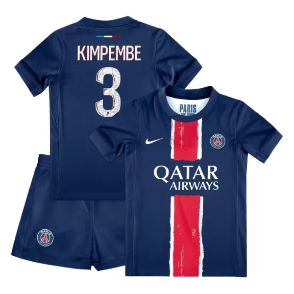 Paris Saint-Germain Presnel Kimpembe 3 Tenue Kind Thuis 2024/25