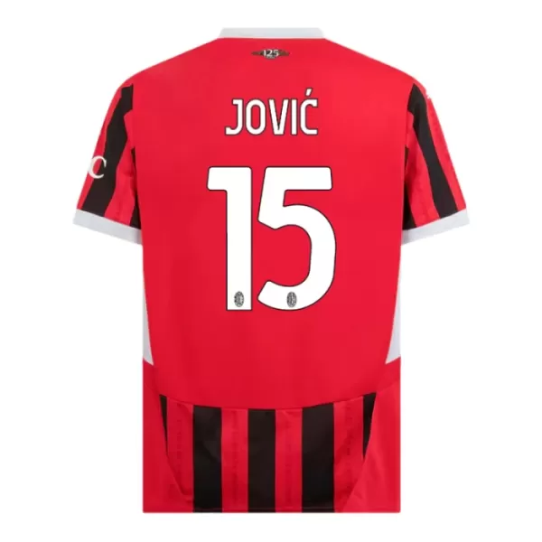 AC Milan Jovic 15 Shirt Heren Thuis 2024/25