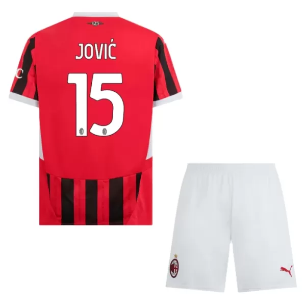 AC Milan Jovic 15 Tenue Kind Thuis 2024/25