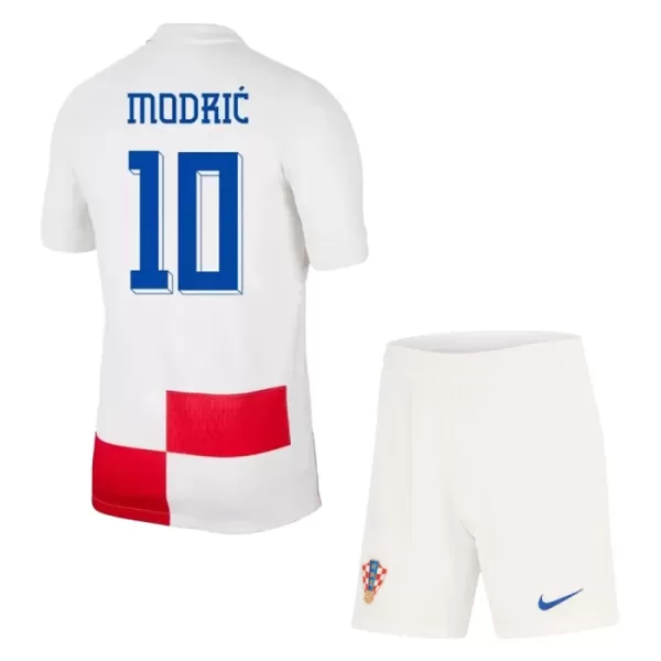 Kroatië Modrić 10 Tenue Kind Thuis EK 2024