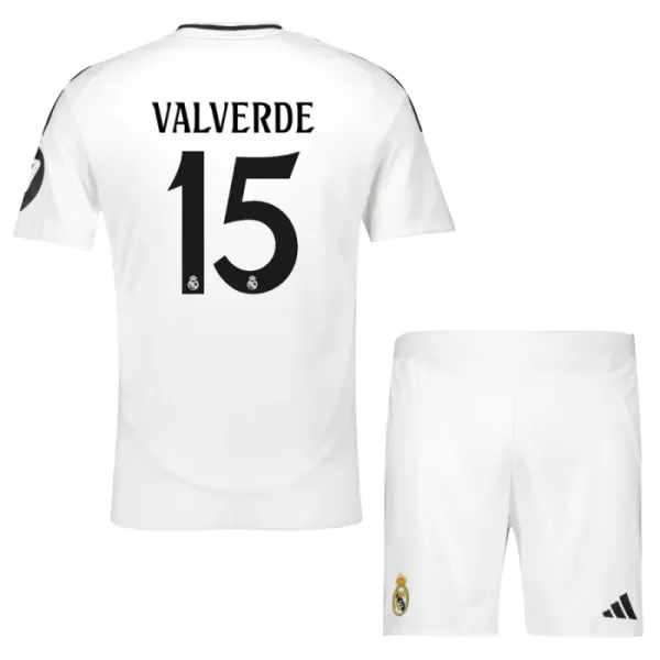 Real Madrid Valverde 15 Tenue Kind Thuis 2024/25