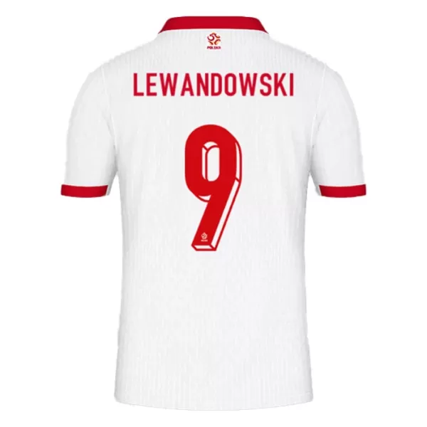 Polen Lewandowski 9 Shirt Heren Thuis EK 2024