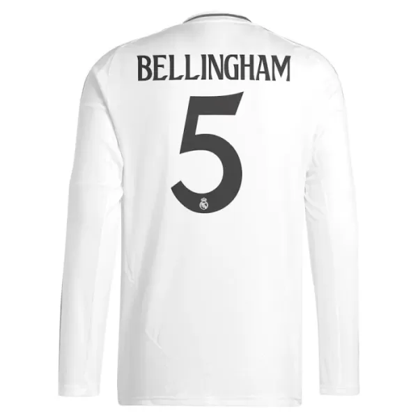 Real Madrid Bellingham 5 Shirt Heren Thuis 2024/25 Lange Mouw