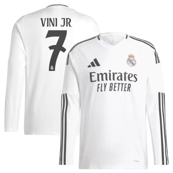 Real Madrid Vini JR 7 Shirt Heren Thuis 2024/25 Lange Mouw