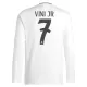 Real Madrid Vini JR 7 Shirt Heren Thuis 2024/25 Lange Mouw