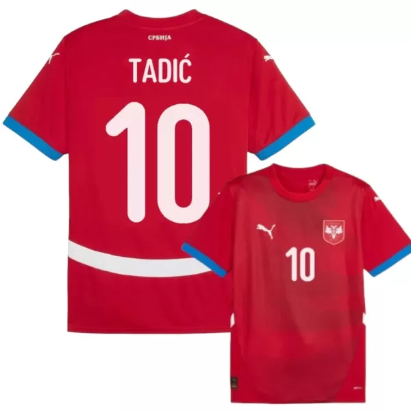 Servië Tadic 10 Shirt Heren Thuis EK 2024