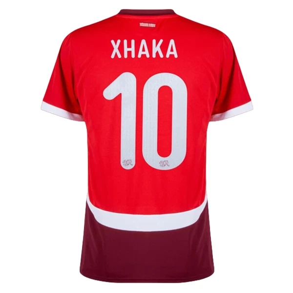 Zwitserland Xhaka 10 Shirt Heren Thuis EK 2024