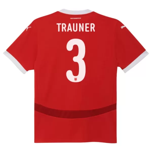 Oostenrijk Gernot Trauner 3 Shirt Heren Thuis EK 2024