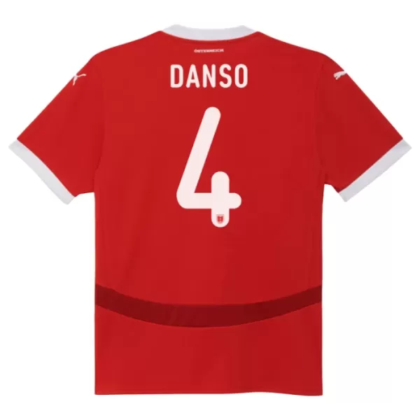 Oostenrijk Kevin Danso 4 Shirt Heren Thuis EK 2024