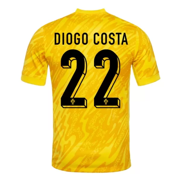 Portugal Diogo Costa 22 Keeper Shirt Heren EK 2024 Gele