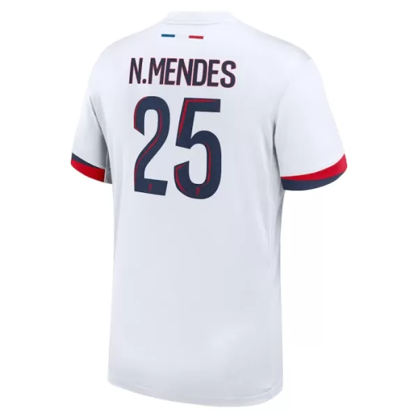 Paris Saint-Germain Nuno Mendes 25 Shirt Heren Uit 2024/25