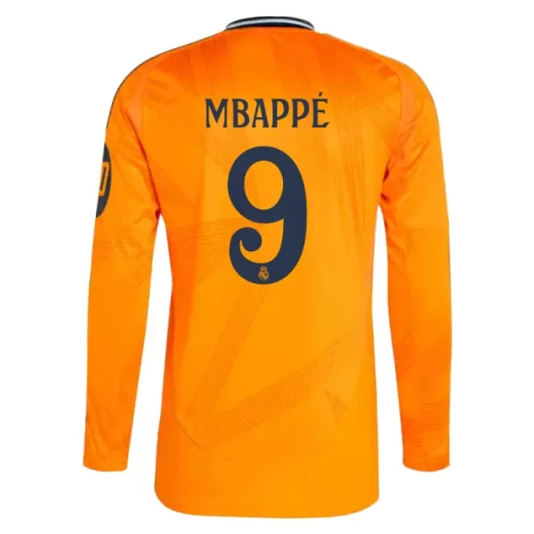 Real Madrid Mbappé 9 Shirt Heren Uit 2024/25 Lange Mouw