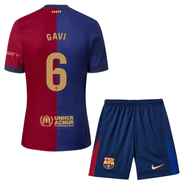 FC Barcelona Gavi 6 Tenue Kind Thuis 2024/25