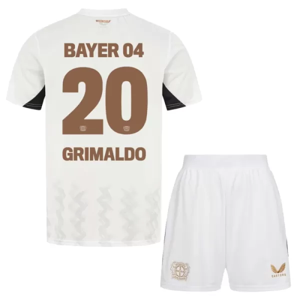 Bayer Leverkusen Alejandro Grimaldo 20 Tenue Kind Uit 2024/25