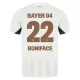 Bayer Leverkusen Victor Boniface 22 Shirt Heren Uit 2024/25