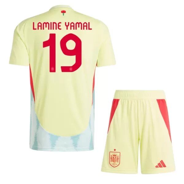 Spanje Lamine Yamal 19 Tenue Kind Uit EK 2024