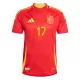 Spanje Williams JR 17 Shirt Heren Thuis EK 2024