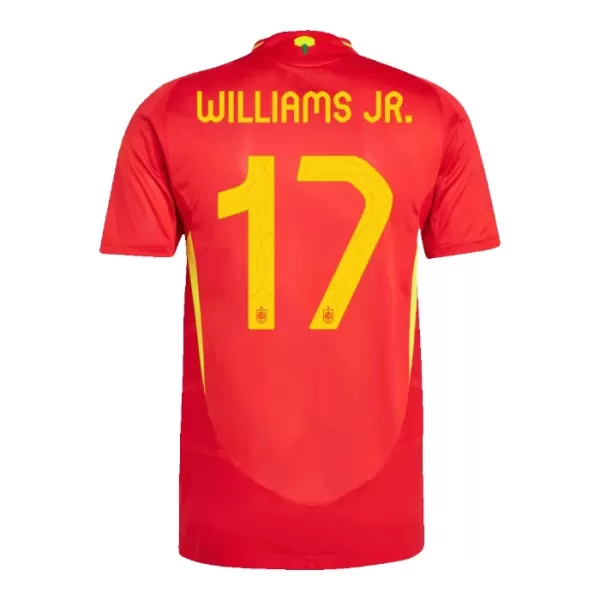 Spanje Williams JR 17 Shirt Heren Thuis EK 2024