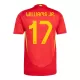 Spanje Williams JR 17 Shirt Heren Thuis EK 2024