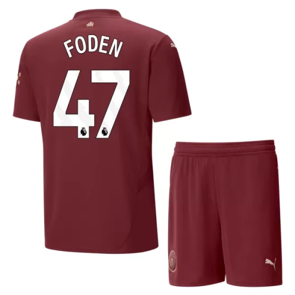 Manchester City Foden 47 Tenue Kind Derde 2024/25