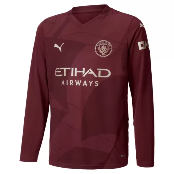 Manchester City Shirt Heren Derde 2024/25 Lange Mouw