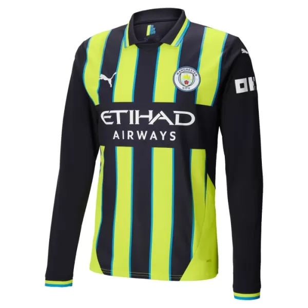 Manchester City Shirt Heren Uit 2024/25 Lange Mouw