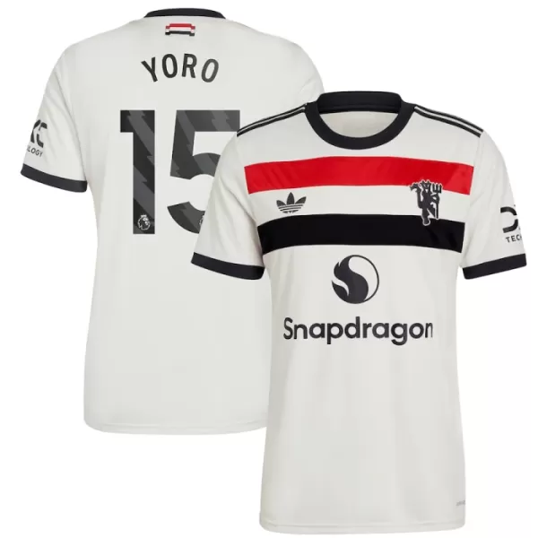 Manchester United Yoro 15 Shirt Heren Derde 2024/25